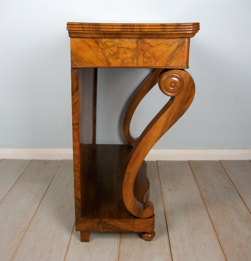 A Fine 19th Century French Walnut Console Table